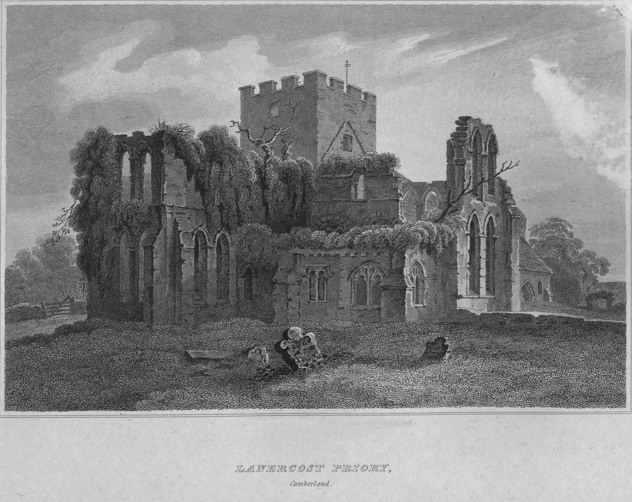 Lanercost Priory, Cumberland, 1814 od John Greig