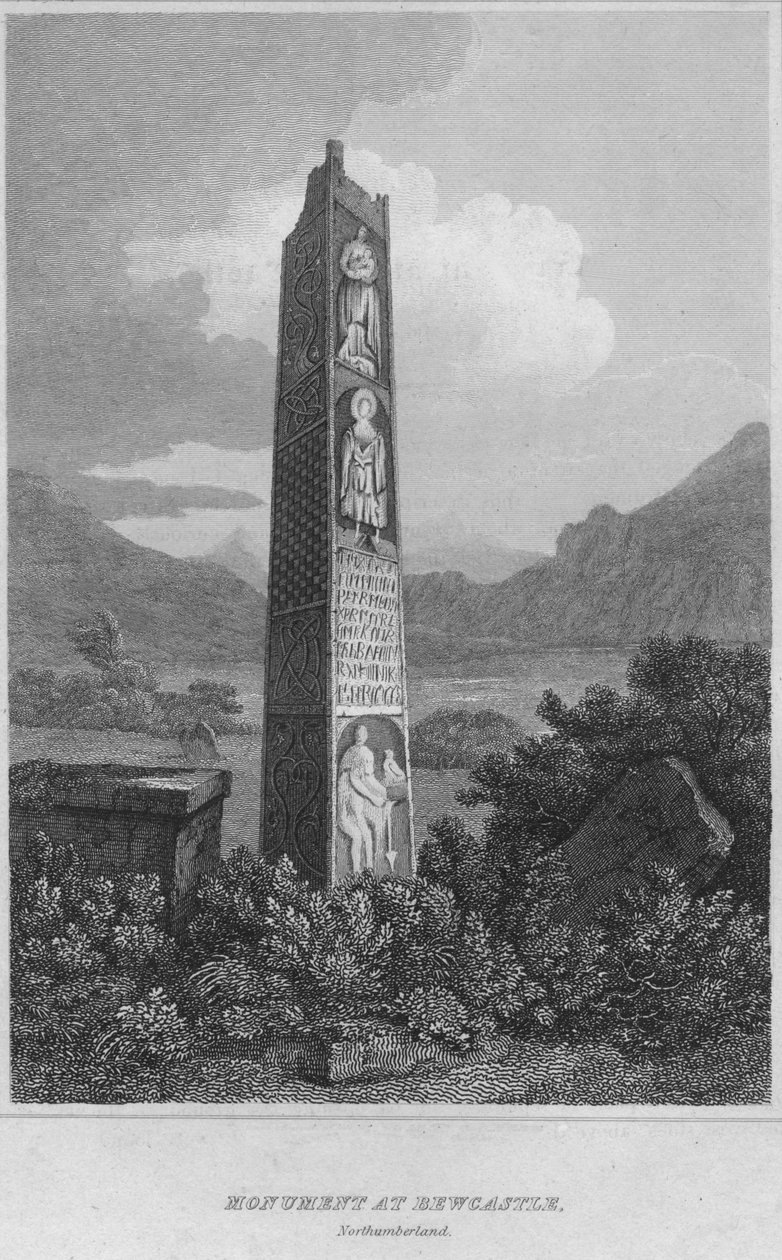 Památník v Bewcastle. Northumberland, 1814 od John Greig