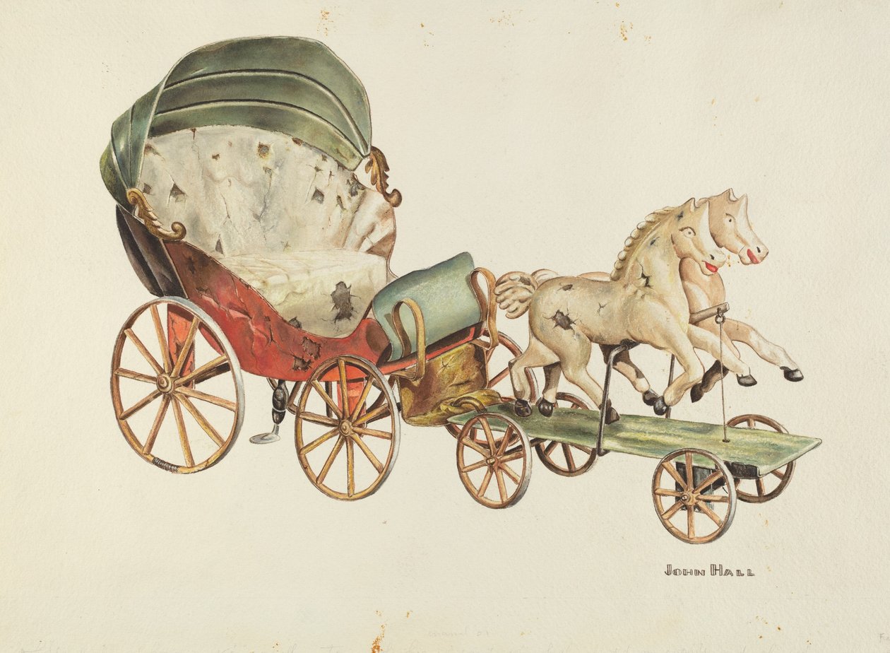 Calash a koně, c. 1940. od John Hall