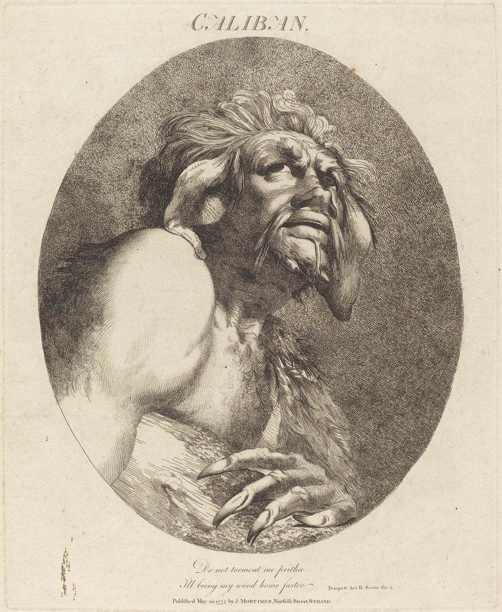 Kalibán od John Hamilton Mortimer