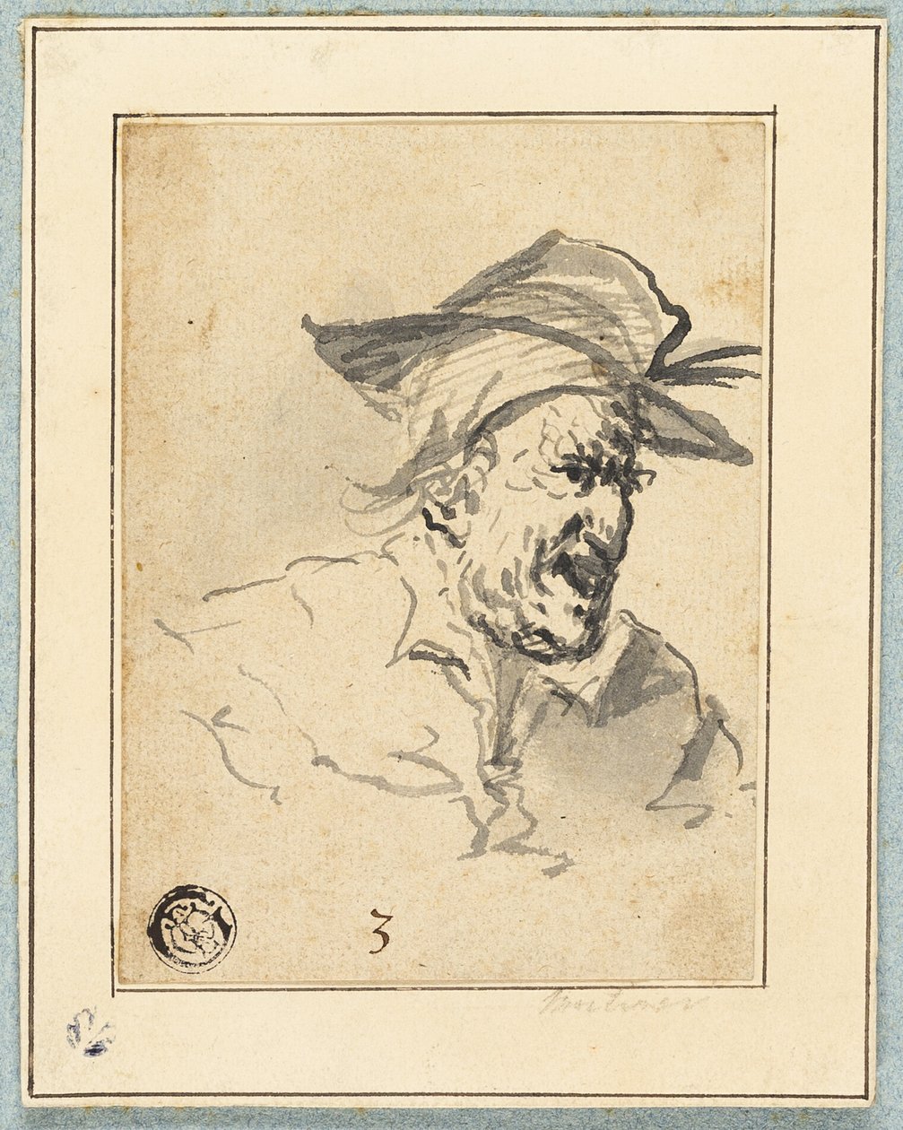 Náčrt postavy od John Hamilton Mortimer