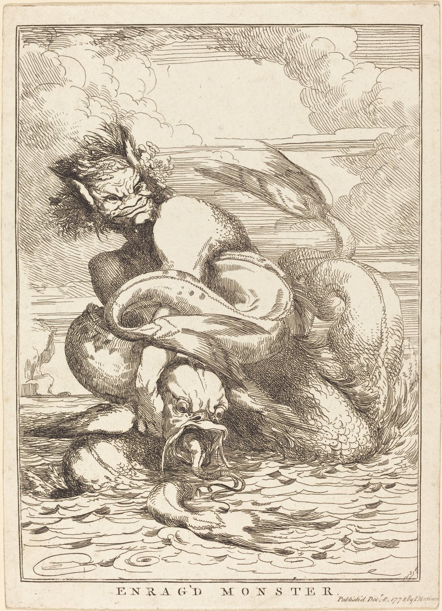 Rozzuřené monstrum od John Hamilton Mortimer