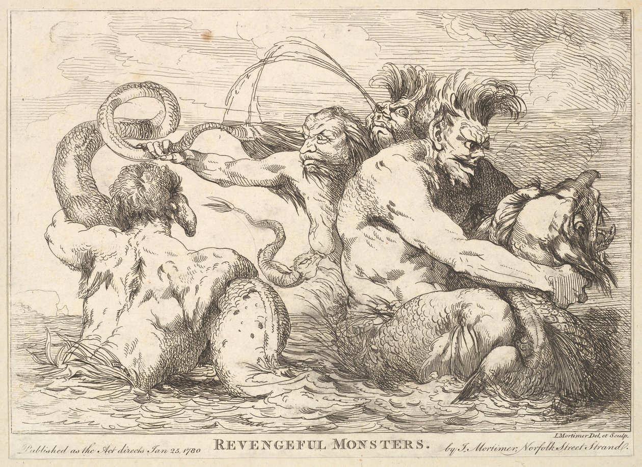 Revengeful Monsters, 25. ledna 1780. od John Hamilton Mortimer