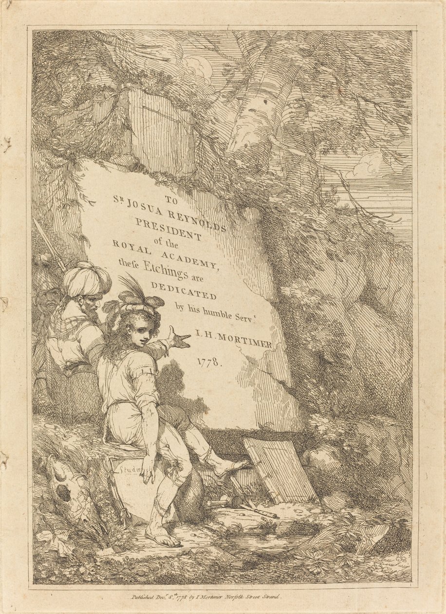 Titulní strana od John Hamilton Mortimer