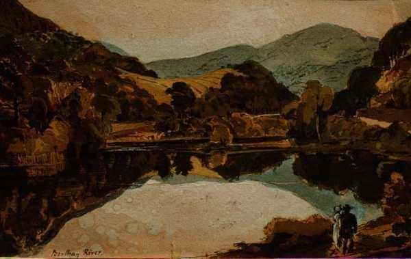 Řeka Brathay poblíž Hawkshead, Cumbria od John Harden