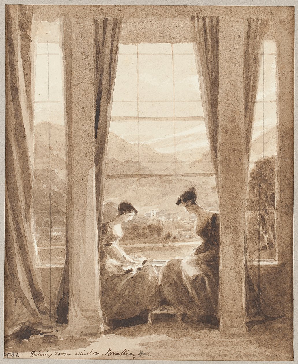 Okna salonu, Brathay Hall od John Harden