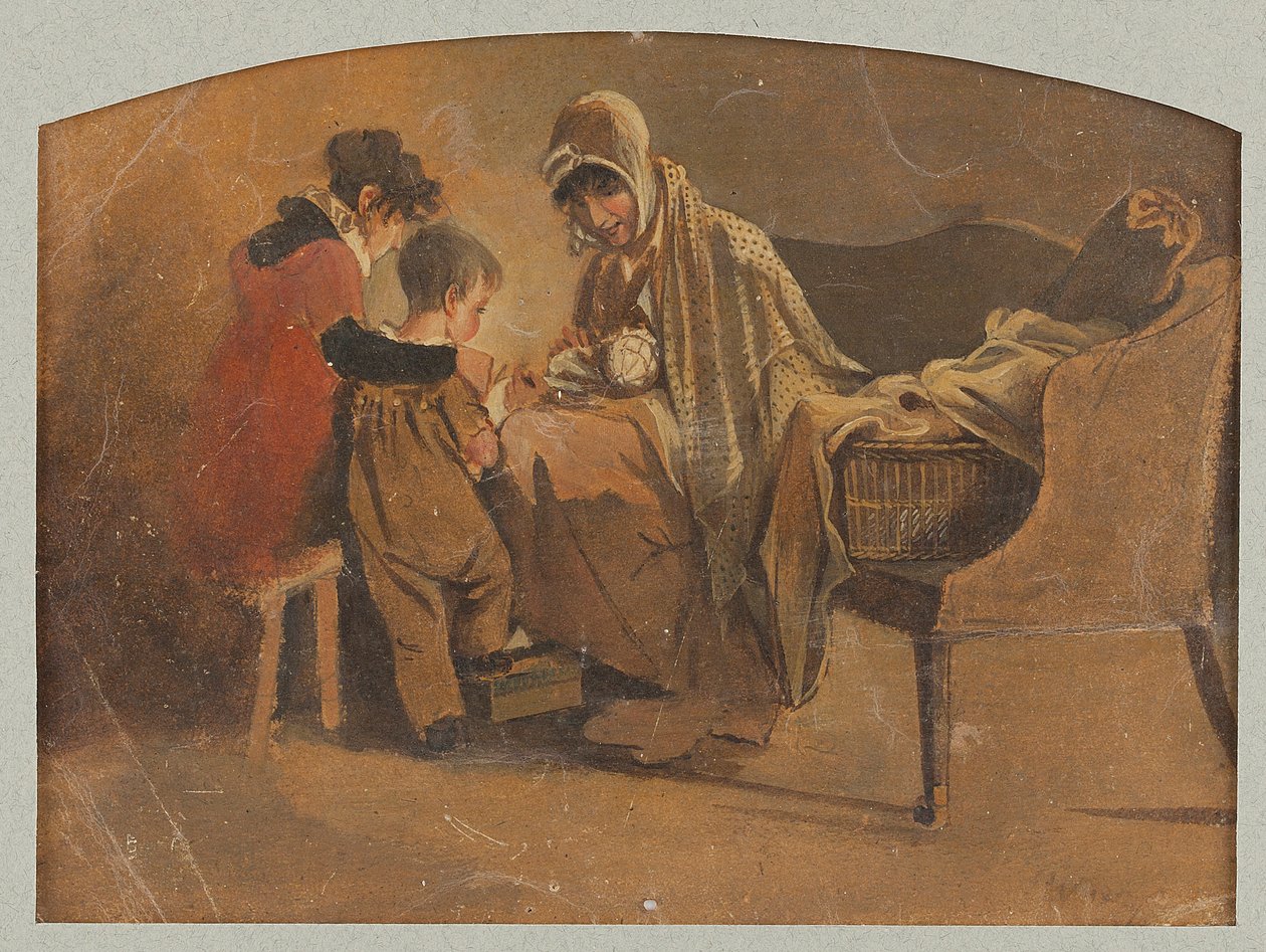 Matka s dítětem (wc na papíře) od John Harden