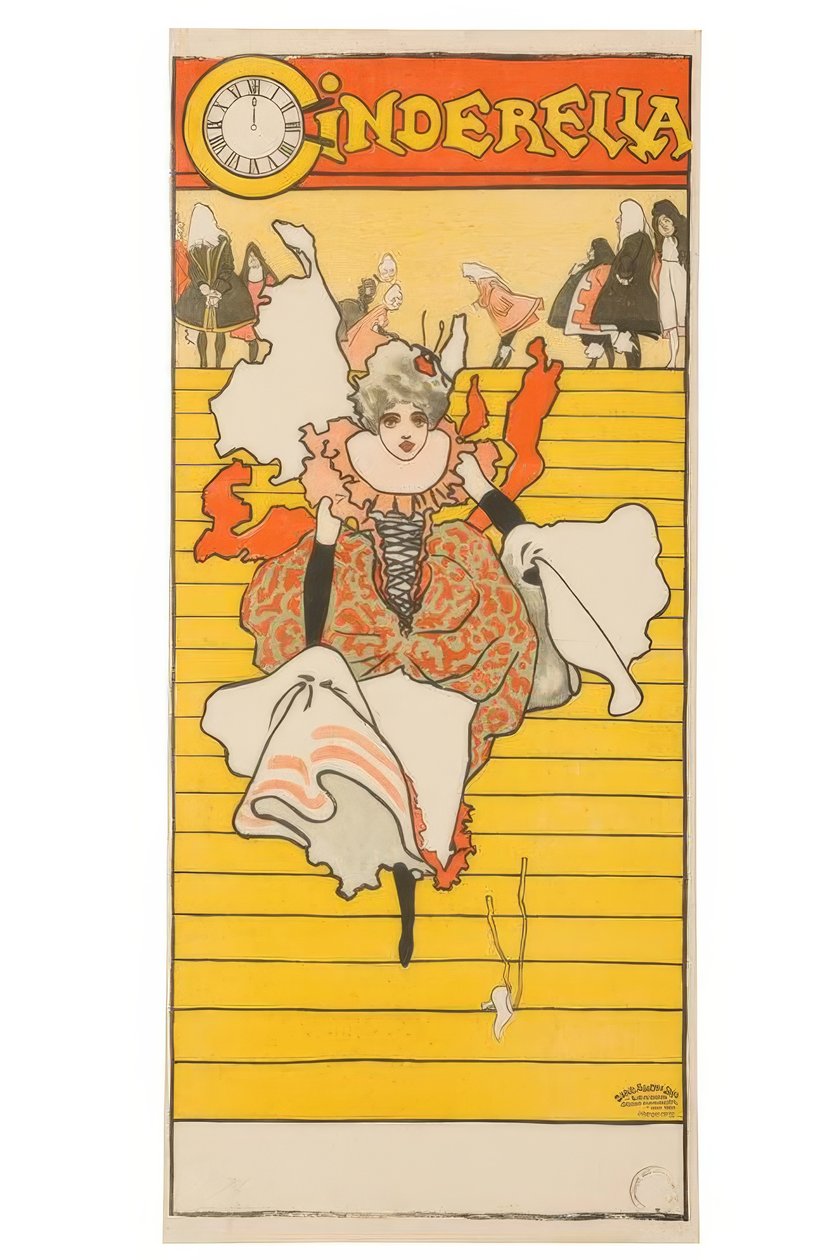 "Popelka" / J. Hassall / Plakát, ca. 1893-1895 od John Hassall