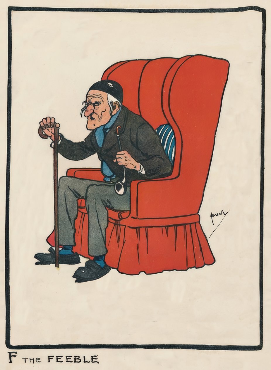 F the Feeble / J. Hassall / Zeichnung, 1903 od John Hassall