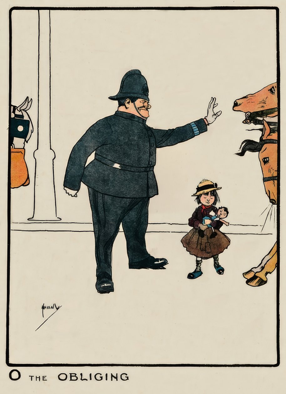 O the Obliging / J. Hassall / kresba, 1903 od John Hassall