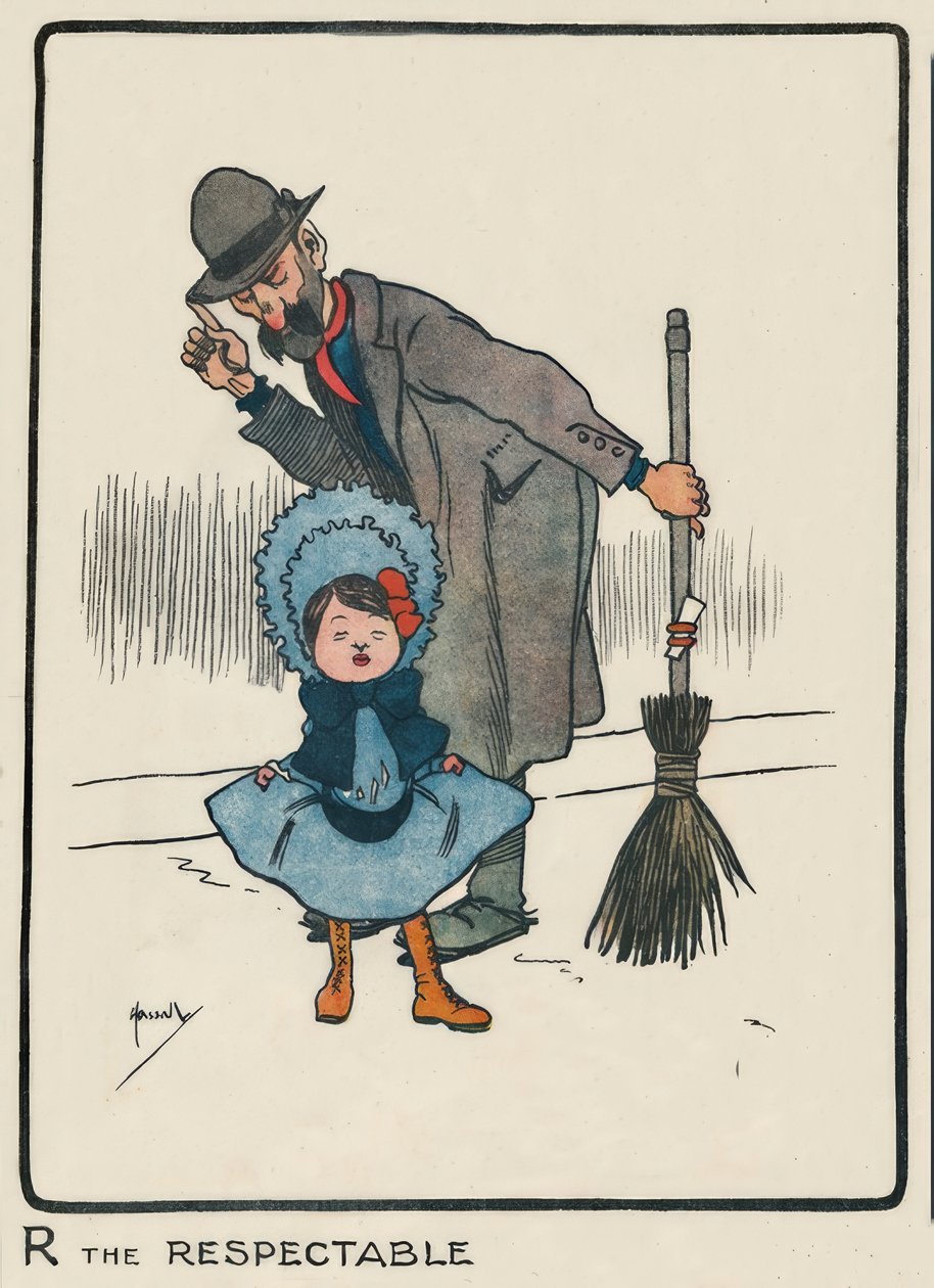 R the Respectable / J. Hassall / Zeichnung, 1903 od John Hassall