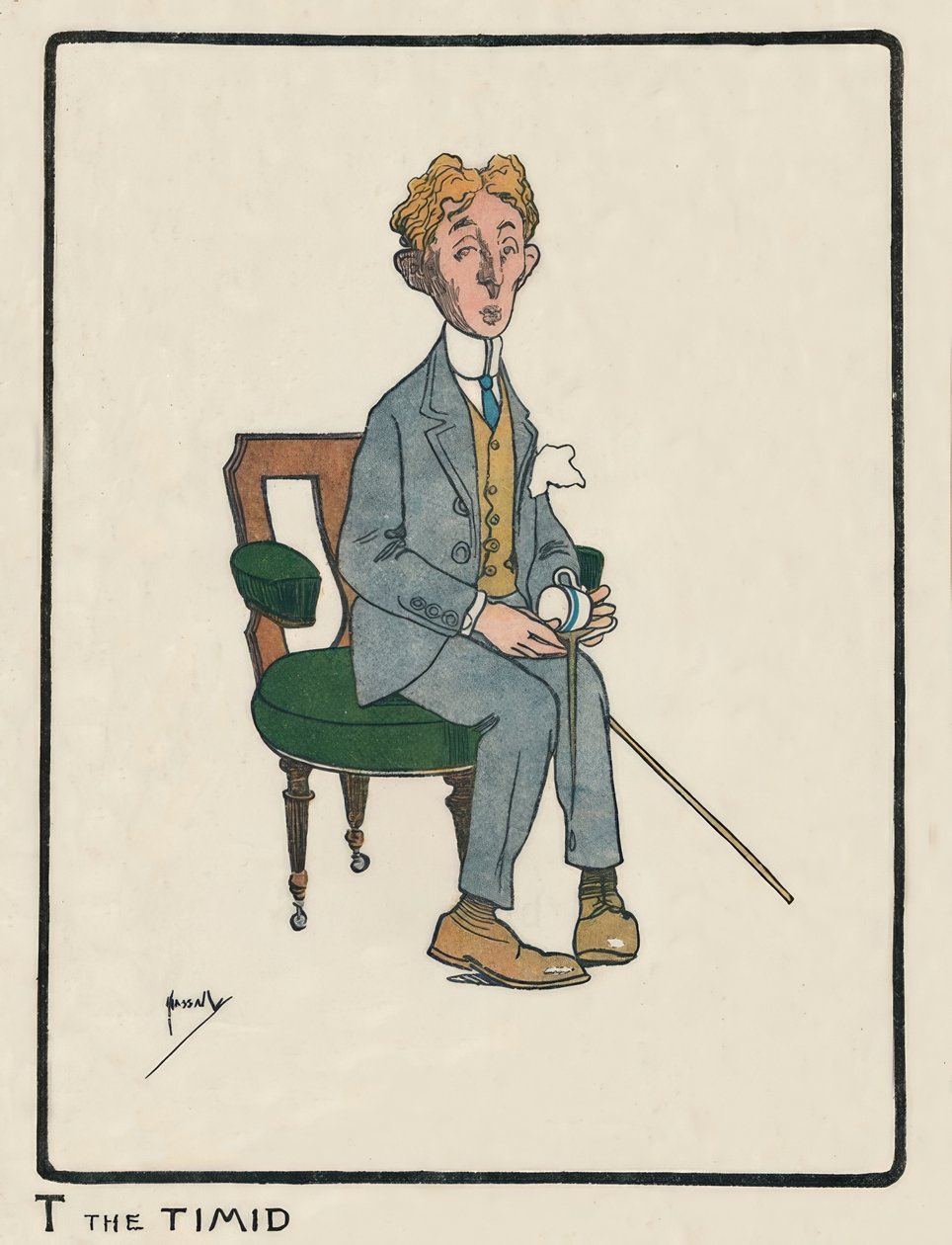 T the Timid / J. Hassall / kresba, 1903 od John Hassall