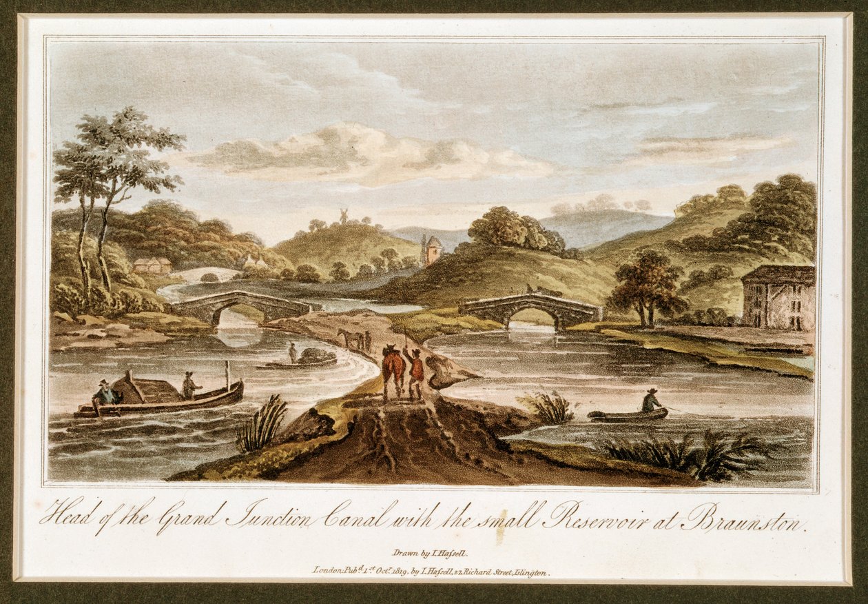 Canal Grand Junction, Braunston, Northamptonshire, 1819 od John Hassell