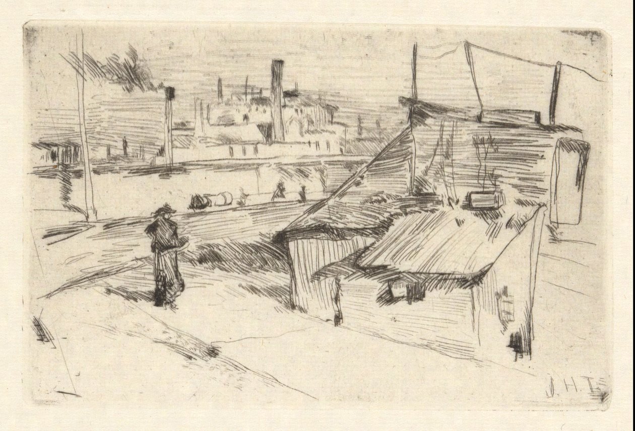 Bridgeport Shanties od John Henry Twachtman