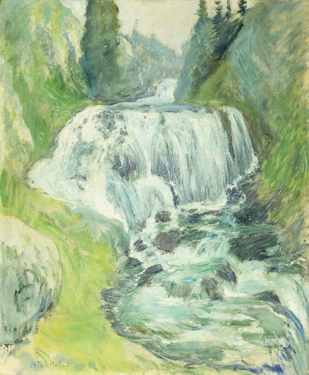 kaskády, od John Henry Twachtman