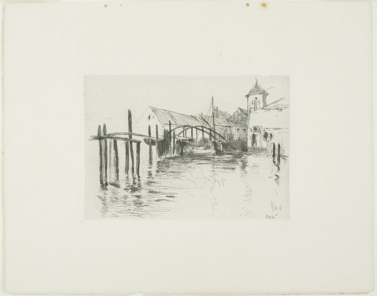 Dok v Newportu od John Henry Twachtman