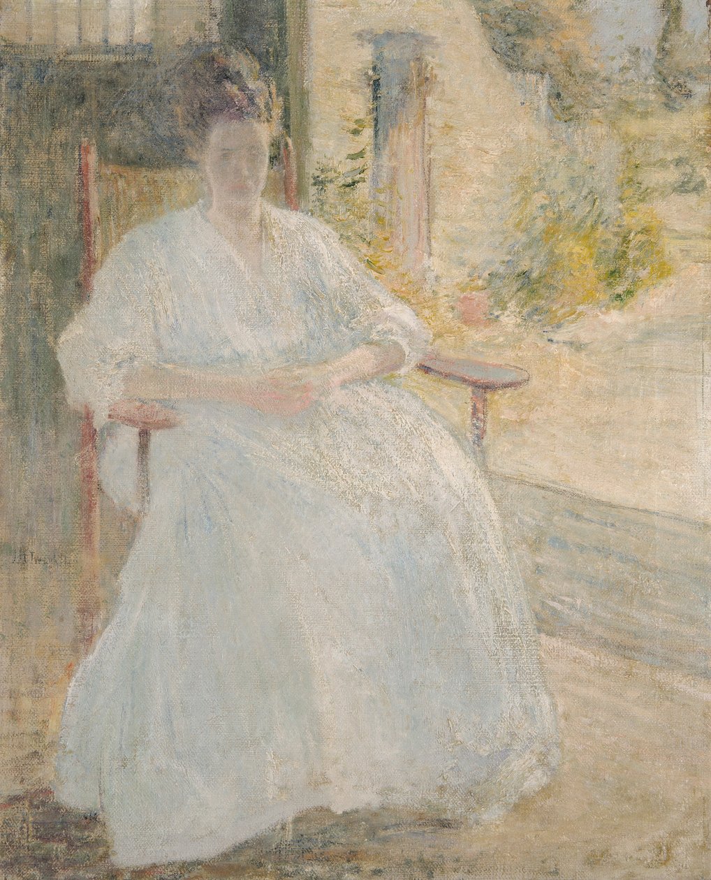 Postava ve slunečním světle (Umělcova žena) od John Henry Twachtman