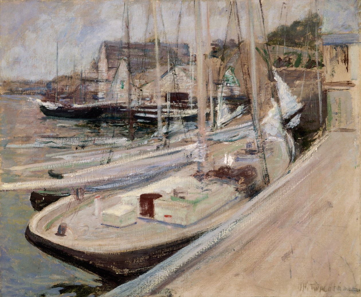 Rybářské lodě v Gloucesteru, 1901. od John Henry Twachtman