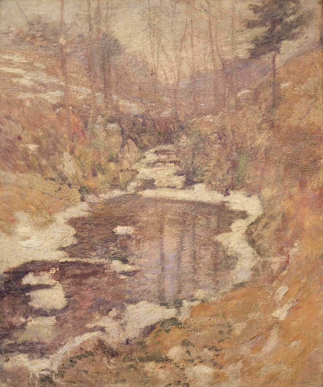 Hemlock Pool, cca 1900 od John Henry Twachtman