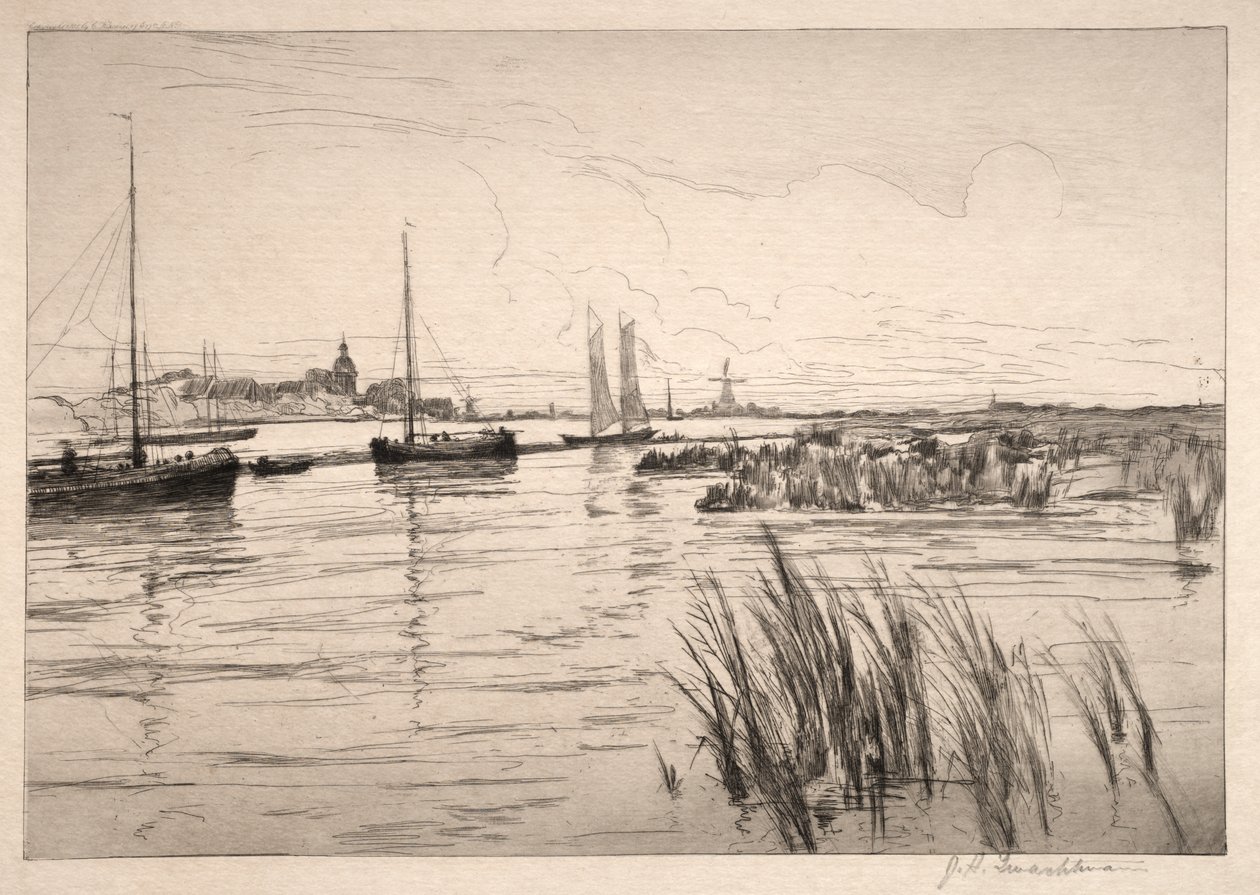 Holandské hráze od John Henry Twachtman