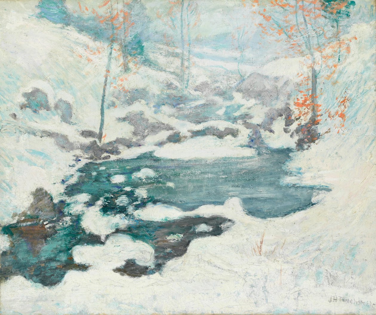 Icebound, c. 1889. od John Henry Twachtman