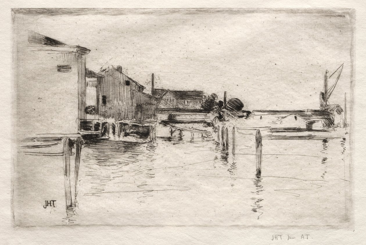 The Dock, Bridgeport, Connecticut. od John Henry Twachtman