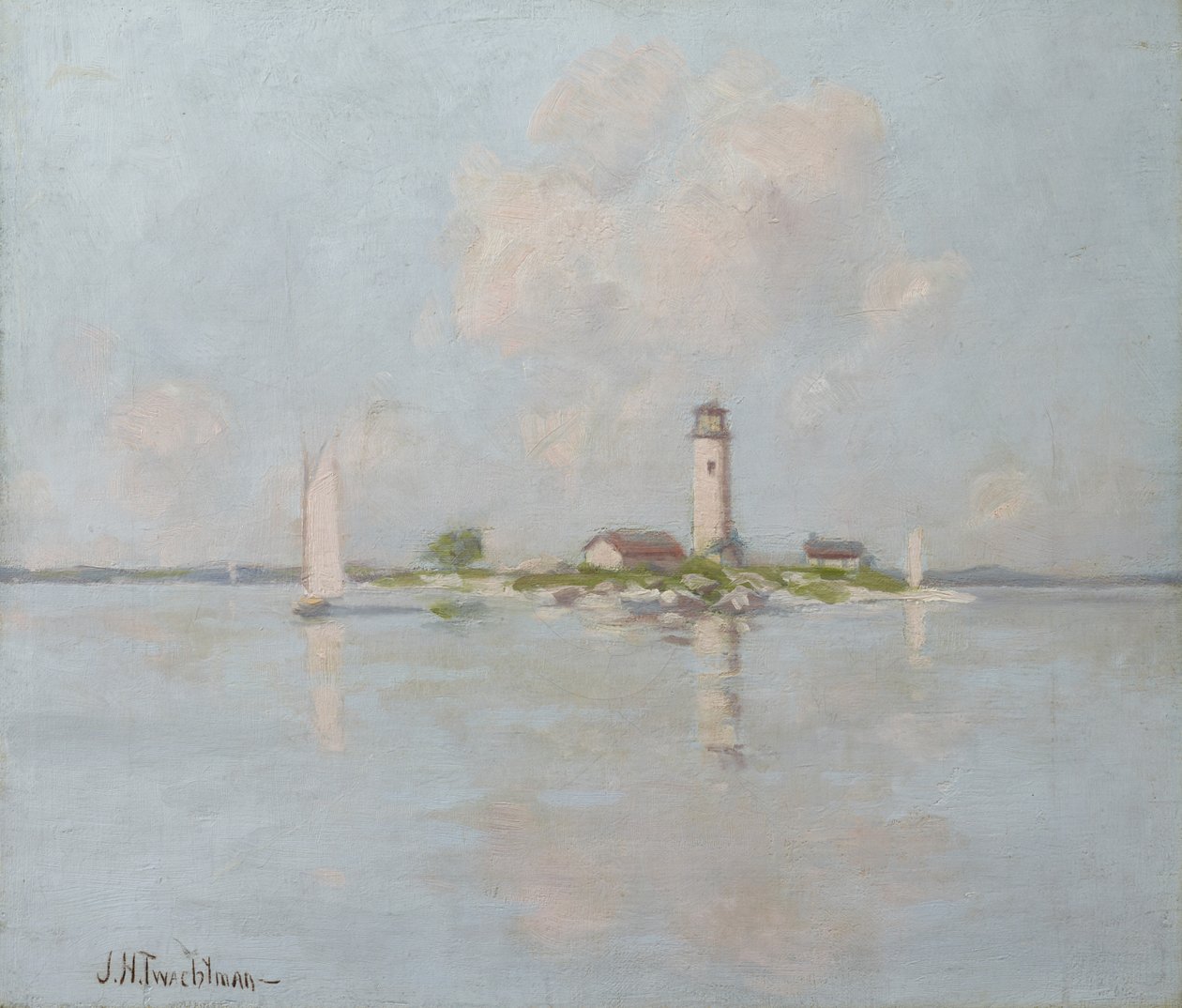 Maják (olej na plátně) od John Henry Twachtman