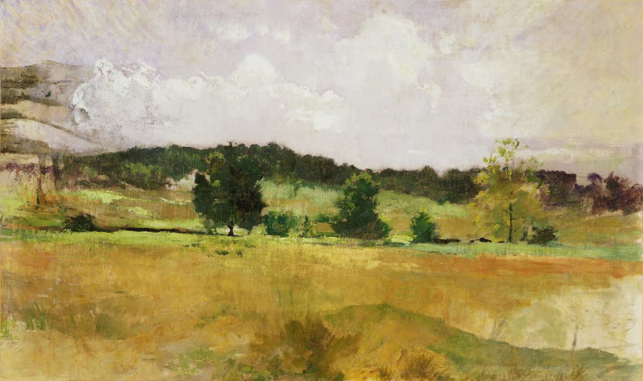 Krajinná studie, cca 1900 (olej na plátně) od John Henry Twatchman