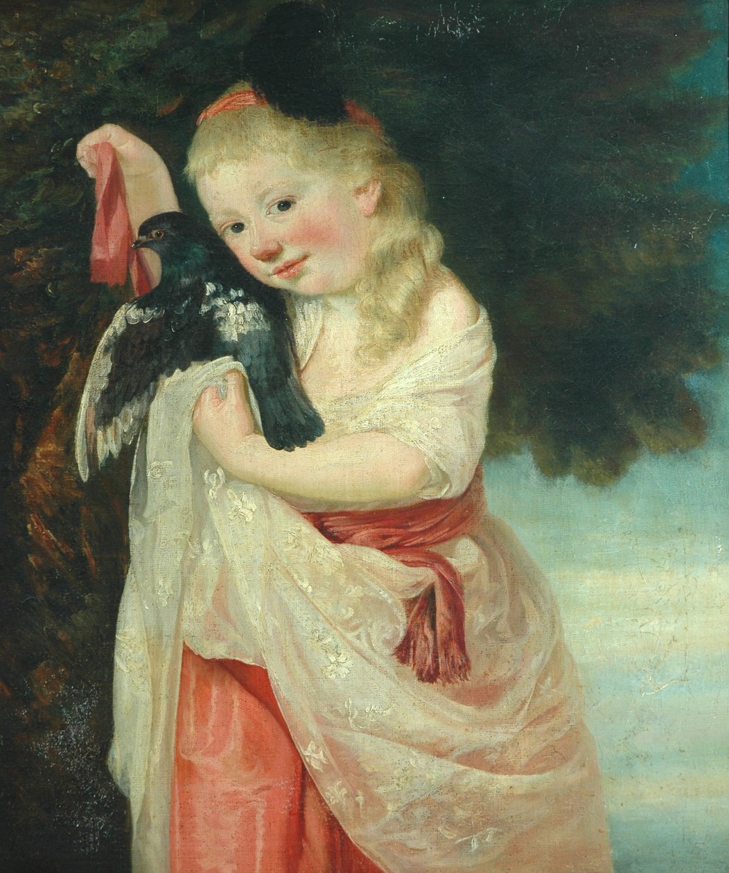 Dívka s ptákem od John Hoppner