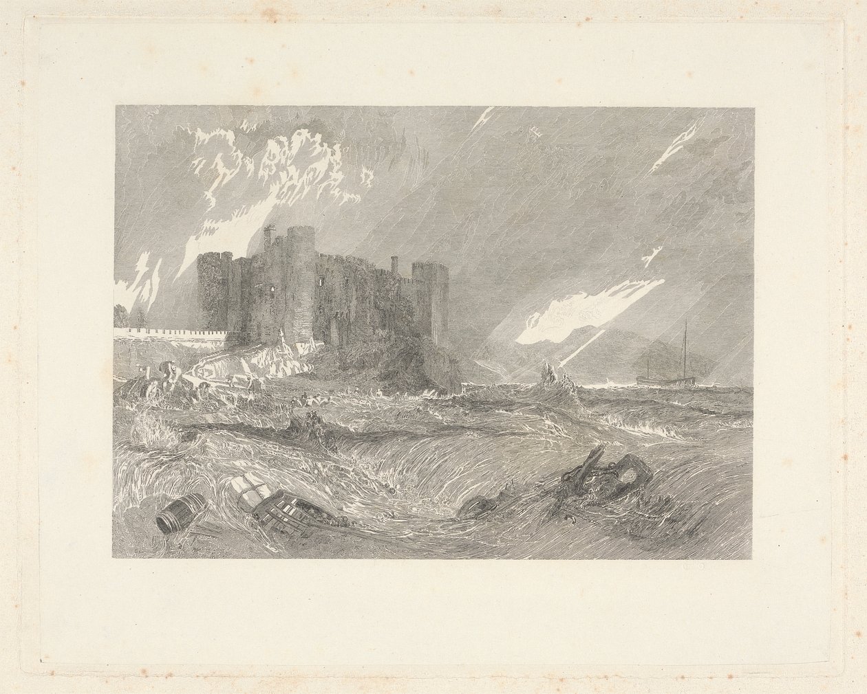 Hrad Laugharne, Carmarthenshire od John Horsburgh