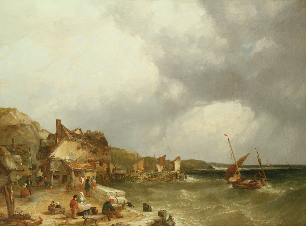 Pobřeží v Etaples, 1853 od John James Wilson