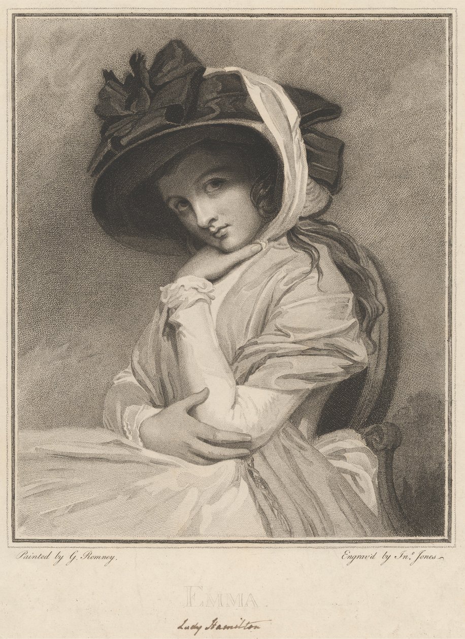 Emma, lady Hamiltonová od John Jones