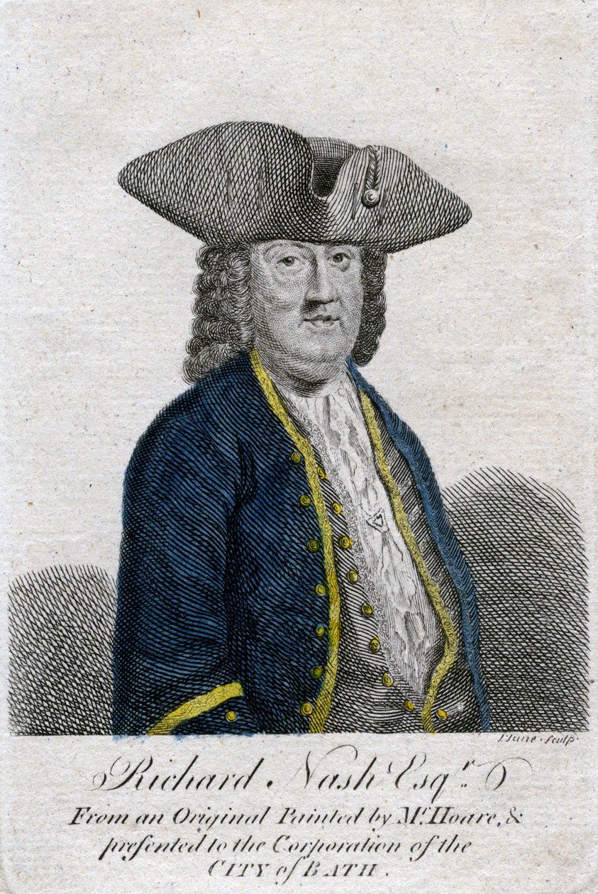 Richard Beau Nash, britský dandy, 18. století. od John June