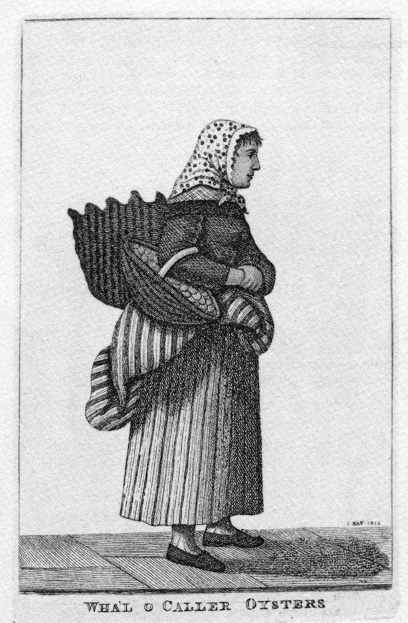 Newhaven (Edinburgh) Oyster Girl, 1812 od John Kay