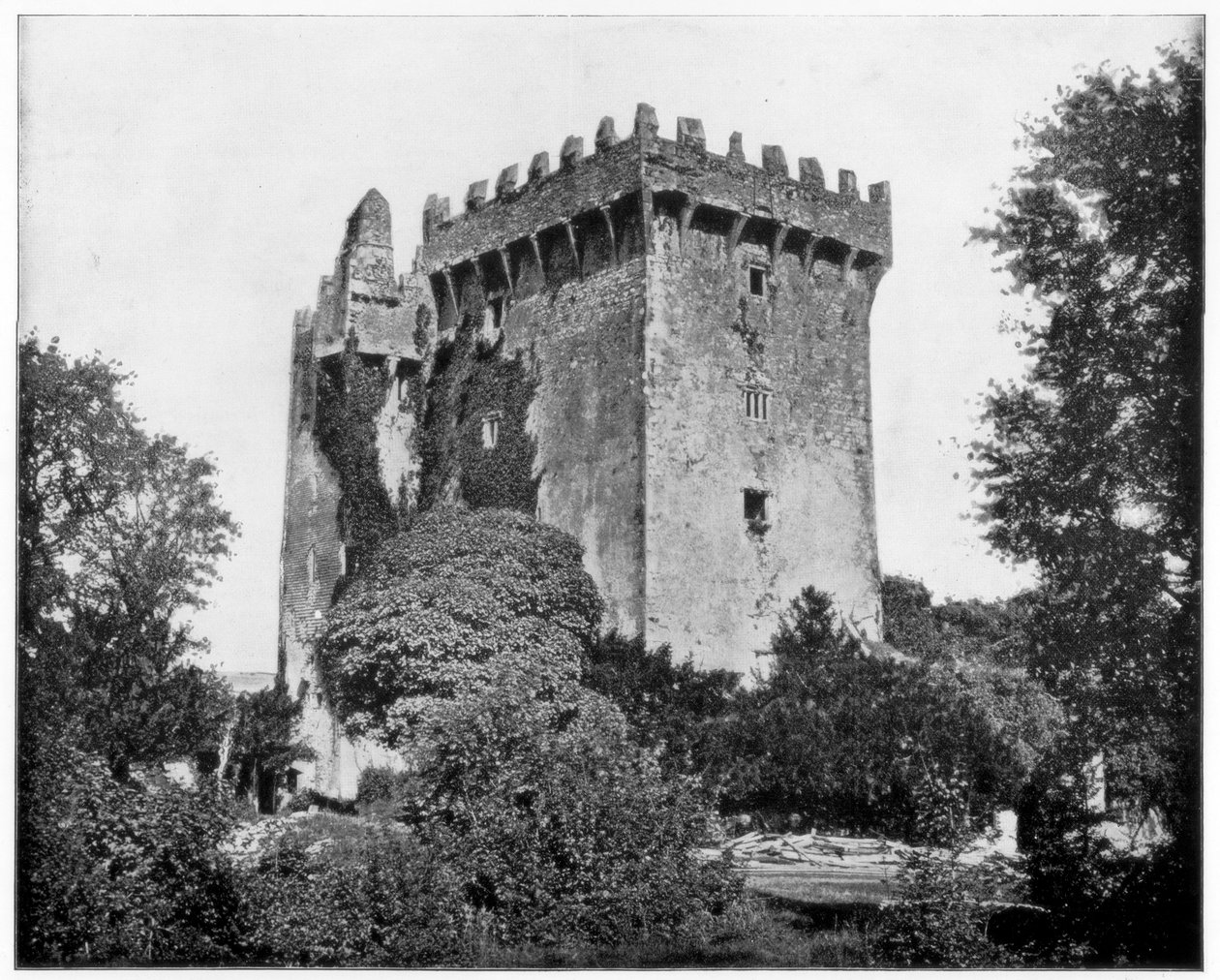 Blarney Castle, Irsko, 19. století. od John L. Stoddard