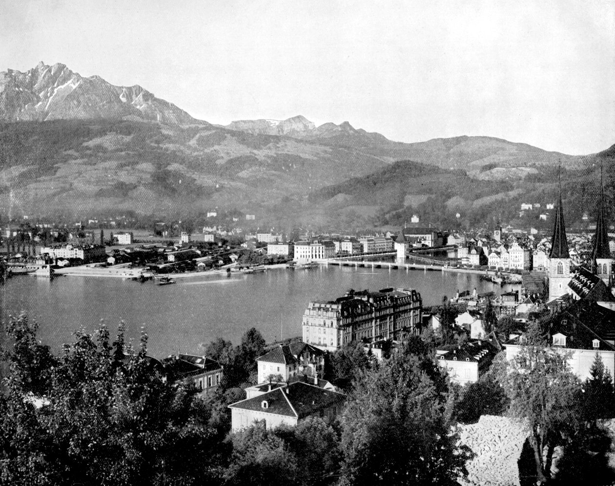 Lucern, Švýcarsko, 1893. od John L. Stoddard