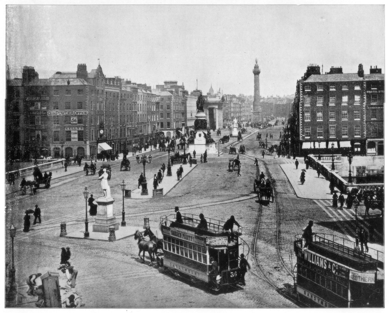 Sackville Street, Dublin, konec 19. století. od John L. Stoddard