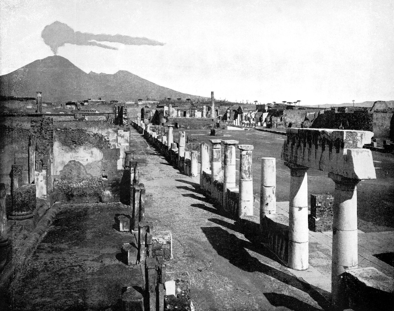 Fórum, Pompeje, Itálie, 1893. od John L. Stoddard