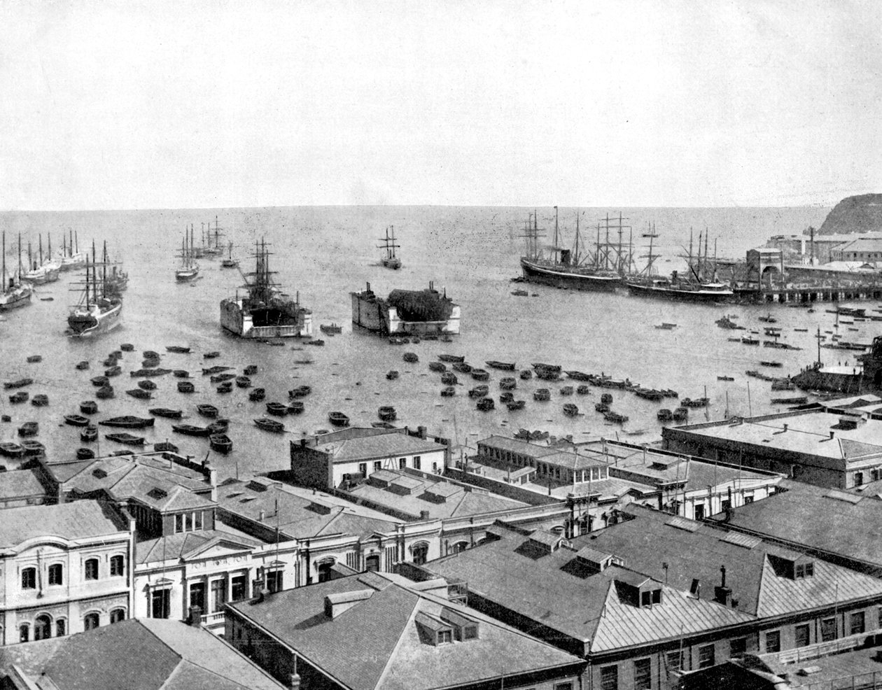 Přístav Valparaiso, Chile, 1893. od John L. Stoddard