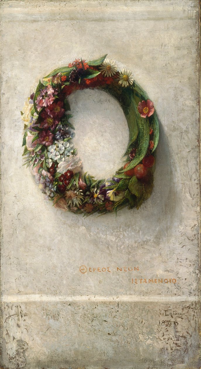 Věnec z květin od John La Farge