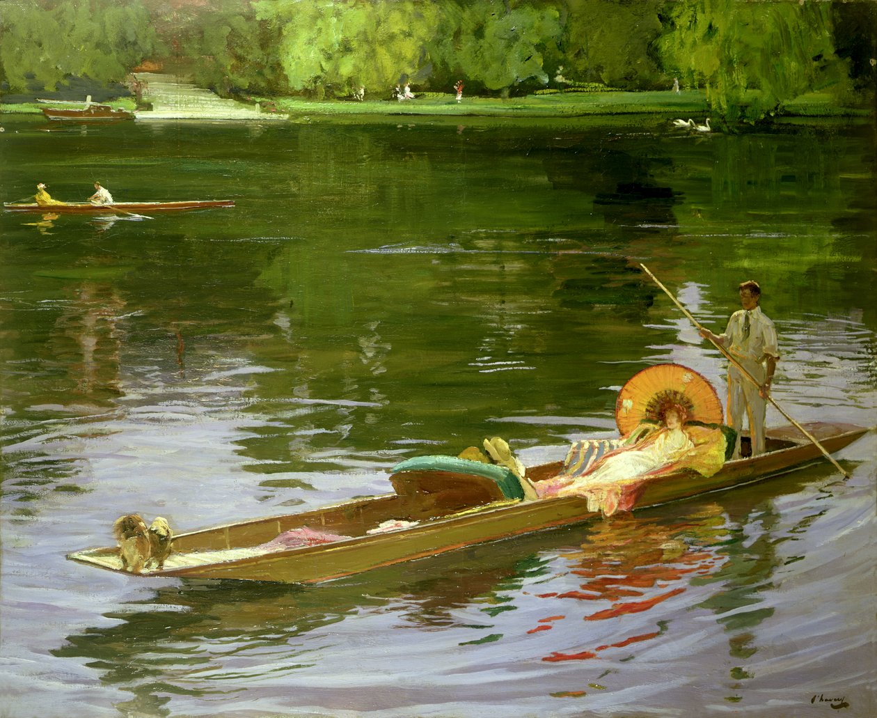Vodácká scéna v Maidenhead od John Lavery