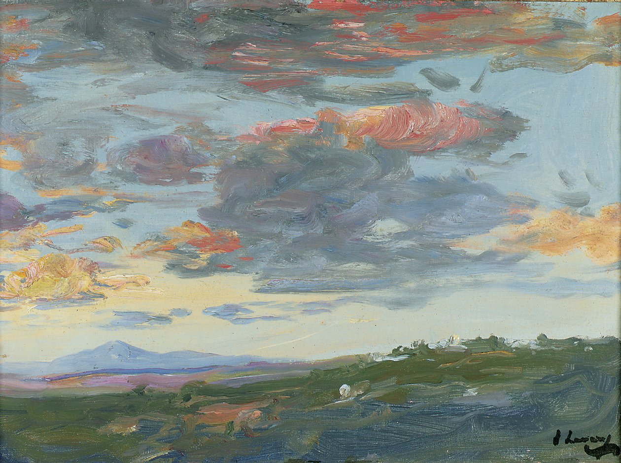 Večer, Tanger (olej na plátně) od John Lavery