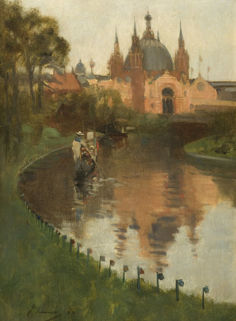 Kelvingrove, Pohled z řeky, 1888 od John Lavery