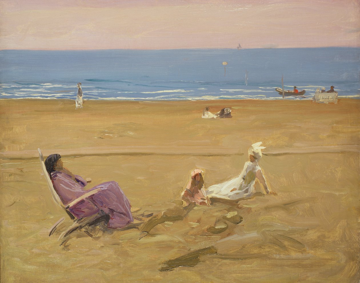 Na pláži od John Lavery