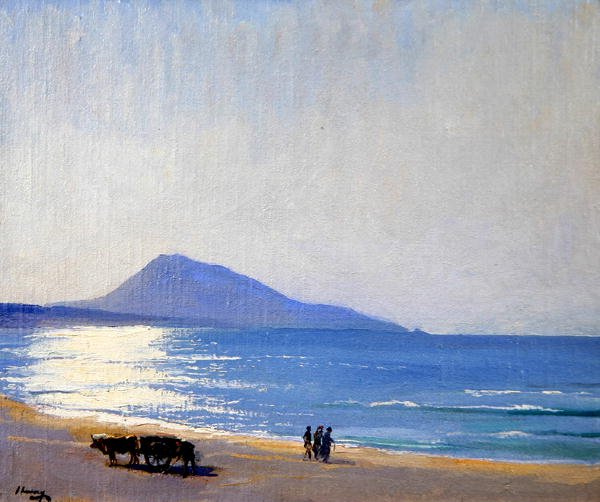 Pláž, Tanger (olej na plátně) od John Lavery