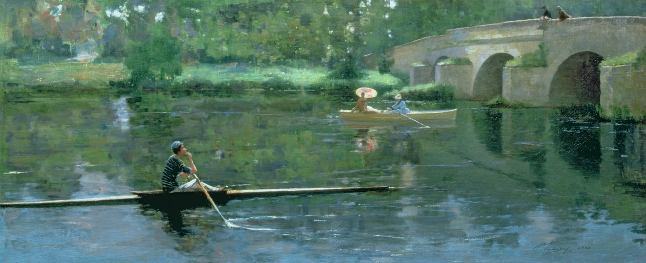 Most v Grezu, 1883 od John Lavery