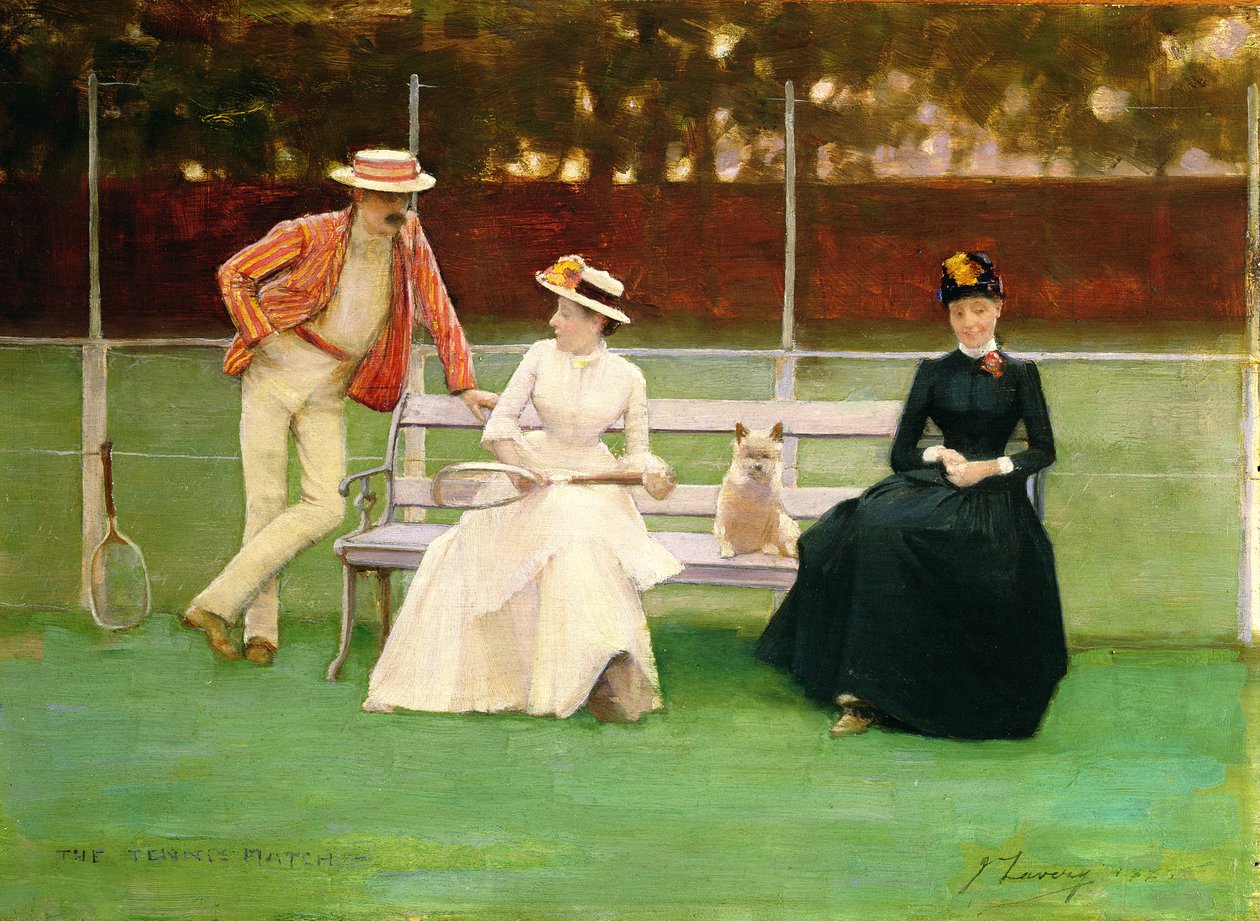Tenisový zápas od John Lavery
