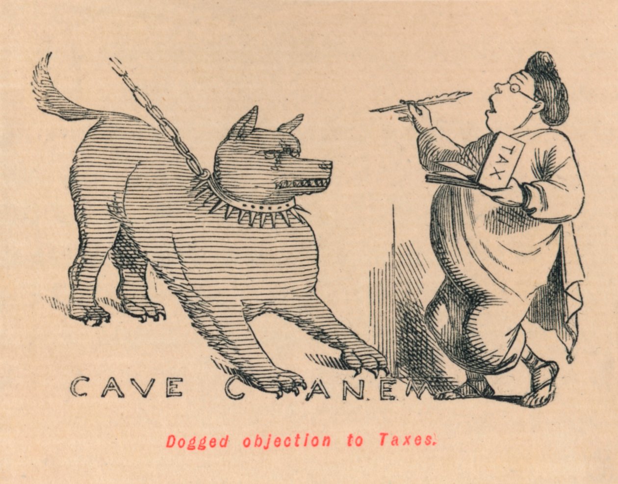 Zarputilá námitka proti daním, 1852 od John Leech