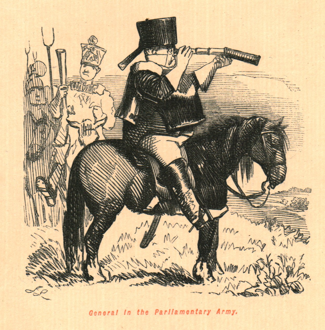 Generál v parlamentní armádě, 1897. od John Leech