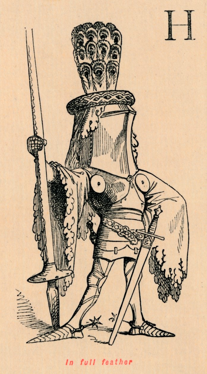 V plném peří, c1860, c1860 od John Leech
